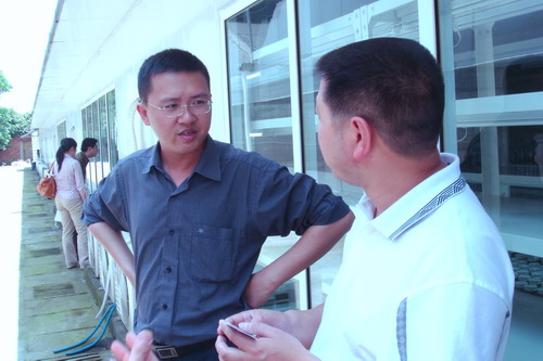 重庆市园林局领导、园林企业老总参观文理学院